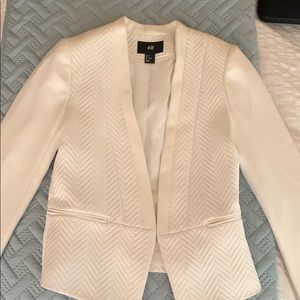 H&M white blazer